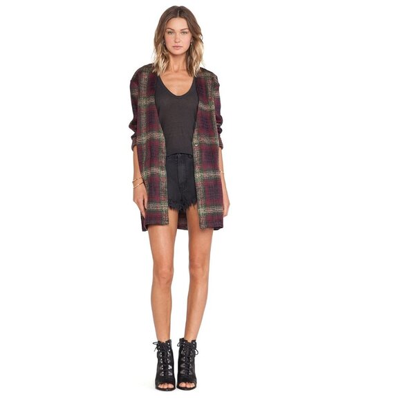 UNIF Nevermind Duster in Plaid - Picture 5 of 12